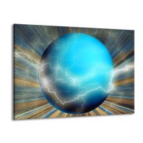 Glas schilderij Design | Blauw, Bruin, Grijs | 100x70cm 1Luik