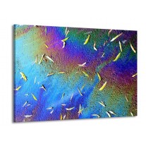 Glas schilderij Abstract | Blauw, Groen | 100x70cm 1Luik