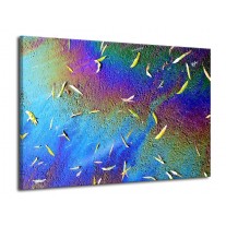 Canvas schilderij Abstract | Blauw, Groen | 70x50cm 1Luik