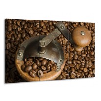 Glas schilderij Koffie | Bruin | 165x100cm 3Luik