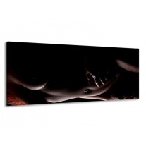 Canvas schilderij Vrouw | Zwart, Bruin | 145x58cm 1Luik
