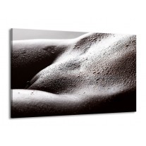 Canvas schilderij Lichaam | Grijs, Zwart, Wit | 140x90cm 1Luik