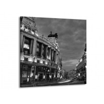 Glas schilderij Gebouw | Grijs, Zwart, Wit | 70x70cm 1Luik