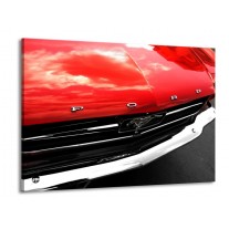 Glas schilderij Ford | Rood, Zwart | 100x70cm 1Luik