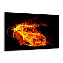 Canvas schilderij Audi | Geel, Goud, Oranje | 140x90cm 1Luik