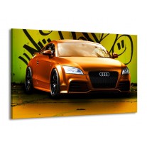 Canvas schilderij Audi | Bruin, Groen, Zwart | 140x90cm 1Luik