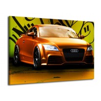 Canvas schilderij Audi | Bruin, Groen, Zwart | 70x50cm 1Luik