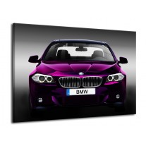 Canvas schilderij BMW | Paars, Grijs | 70x50cm 1Luik