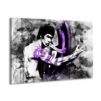 Canvas schilderij Sport | Zwart, Paars, Wit | 90x60cm 3Luik