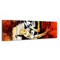 Canvas schilderij Sport | Rood, Geel, Zwart | 170x50cm 3Luik