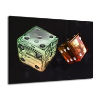 Glas schilderij Modern | Groen, Rood, Zwart | 70x50cm 1Luik