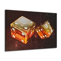 Glas schilderij Modern | Oranje, Geel, Zwart | 70x50cm 1Luik