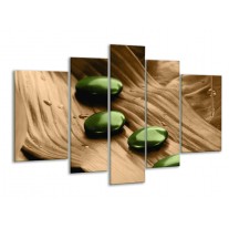 Glas schilderij Spa | Bruin, Groen | 170x100cm 5Luik