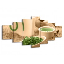 Glas schilderij Spa | Groen, Bruin | 210x100cm 7Luik