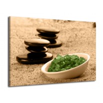 Glas schilderij Spa | Bruin, Groen | 70x50cm 1Luik