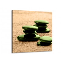 Canvas schilderij Spa | Groen, Bruin | 70x70cm 1Luik