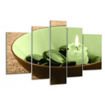 Glas schilderij Spa | Bruin, Groen | 170x100cm 5Luik