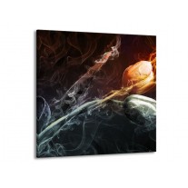 Glas schilderij Tulp | Grijs, Geel | 50x50cm 1Luik