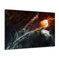 Glas schilderij Tulp | Grijs, Geel | 70x50cm 1Luik