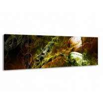 Glas schilderij Tulp | Groen, Geel | 170x50cm 3Luik