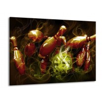 Glas schilderij Spel | Bruin, Groen | 100x70cm 1Luik