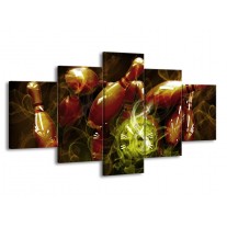 Glas schilderij Spel | Bruin, Groen | 150x80cm 5Luik