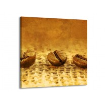 Canvas schilderij Keuken | Bruin, Geel | 50x50cm 1Luik