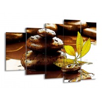 Canvas schilderij Spa | Bruin, Groen | 150x100cm 5Luik