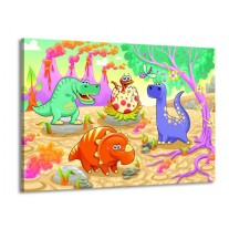 Glas schilderij Sprookje | Groen, Roze, Paars | 100x70cm 1Luik