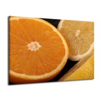 Glas schilderij Keuken | Geel, Oranje, Bruin | 70x50cm 1Luik