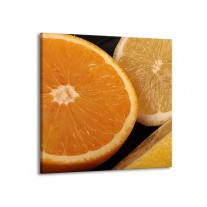 Canvas schilderij Keuken | Geel, Oranje, Bruin | 70x70cm 1Luik