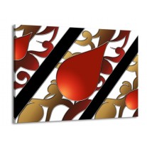 Glas schilderij Art | Rood, Bruin, Wit | 100x70cm 1Luik