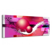 Canvas schilderij Cirkel | Paars, Roze | 145x58cm 1Luik