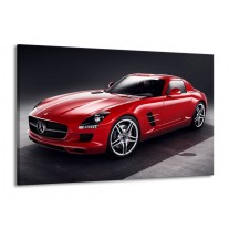 Canvas schilderij Mercedes | Rood, Zwart | 140x90cm 1Luik