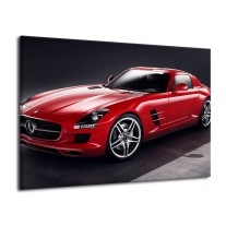 Canvas schilderij Mercedes | Rood, Zwart | 70x50cm 1Luik