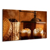 Glas schilderij Koffie | Bruin | 165x100cm 3Luik
