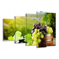 Glas schilderij Frankrijk | Groen, Bruin | 150x100cm 5Luik