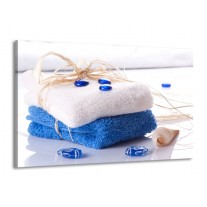 Canvas schilderij Spa | Blauw, Wit | 140x90cm 1Luik