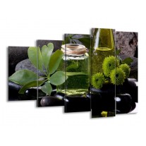 Glas schilderij Olijven | Groen, Zwart | 150x100cm 5Luik