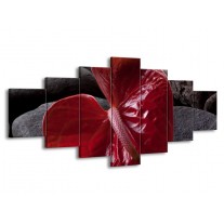Canvas schilderij Spa | Rood, Grijs, Zwart | 210x100cm 7Luik