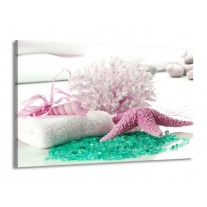 Canvas schilderij Spa | Roze, Groen | 140x90cm 1Luik