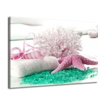 Canvas schilderij Spa | Roze, Groen | 70x50cm 1Luik