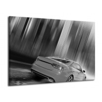 Canvas schilderij Auto | Zwart, Grijs | 70x50cm 1Luik