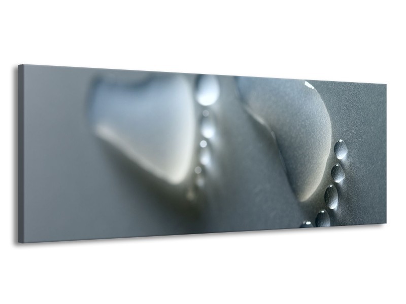 Canvas schilderij Abstract | Grijs, Wit | 145x58cm 1Luik