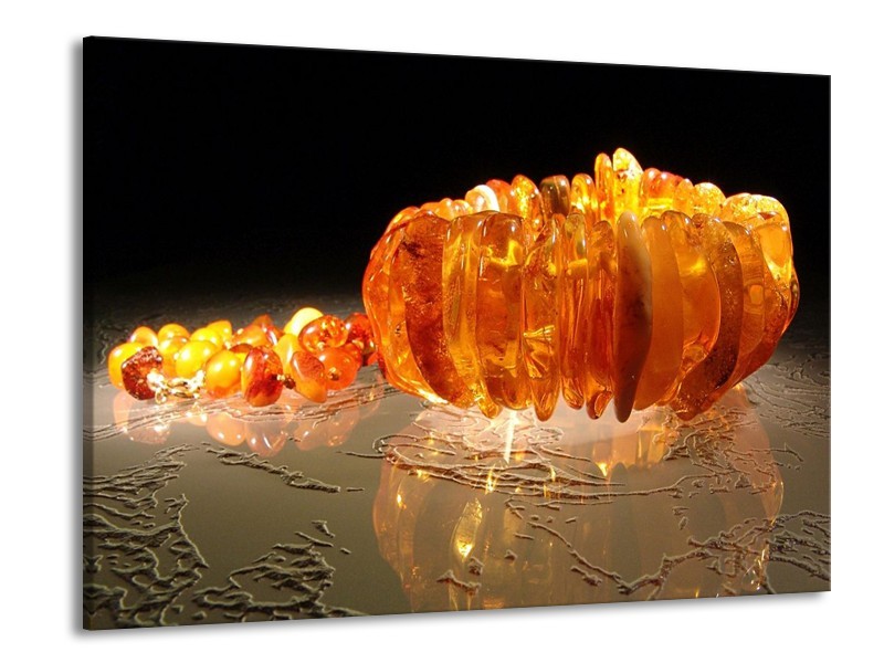 Glas schilderij Macro | Oranje, Geel, Zwart | 100x70cm 1Luik