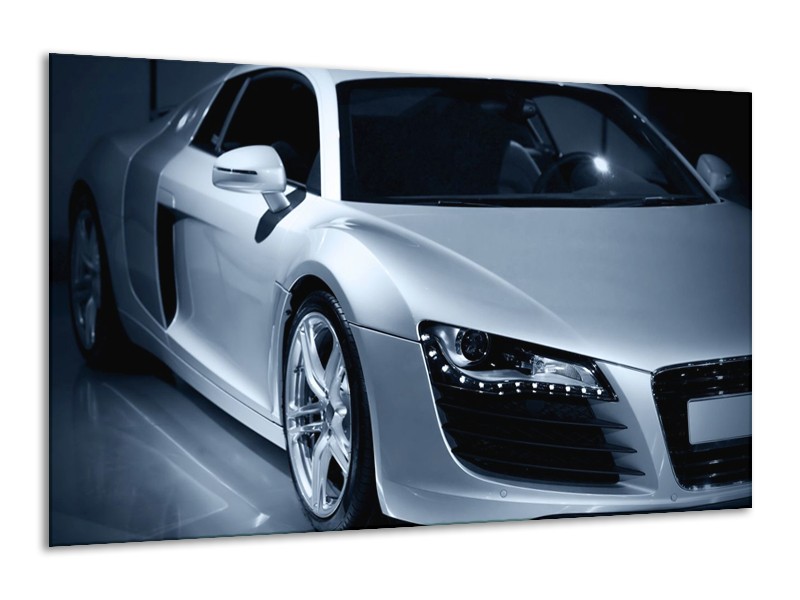 Glas schilderij Auto | Grijs, Zwart, Grijs | 120x70cm 1Luik