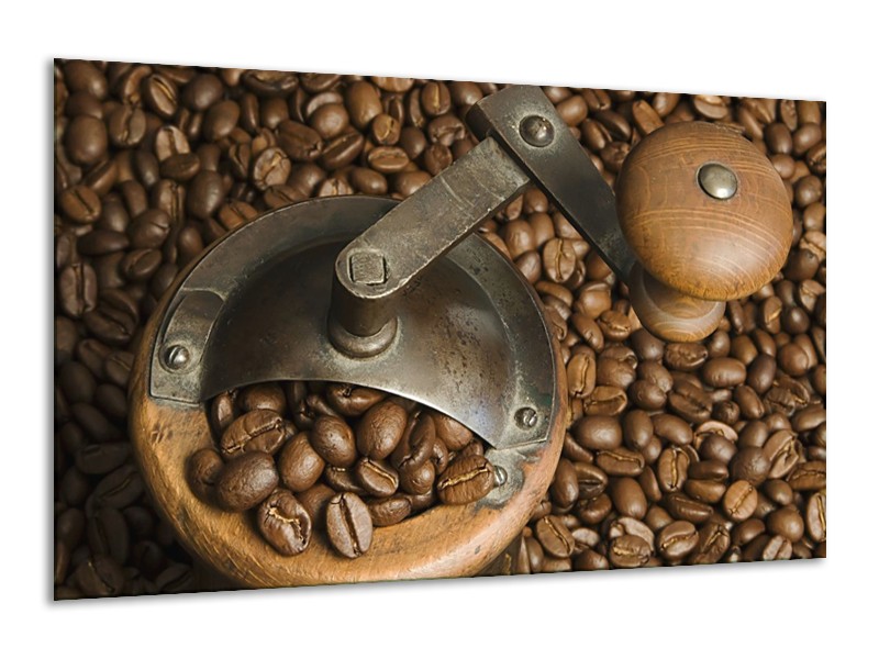 Canvas schilderij Koffie | Bruin | 120x70cm 1Luik