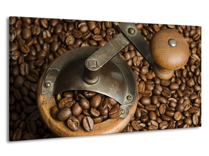 Canvas schilderij Koffie | Bruin | 190x100cm 1Luik