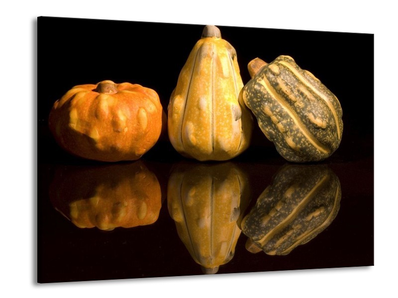 Glas schilderij Groente | Geel, Oranje | 100x70cm 1Luik