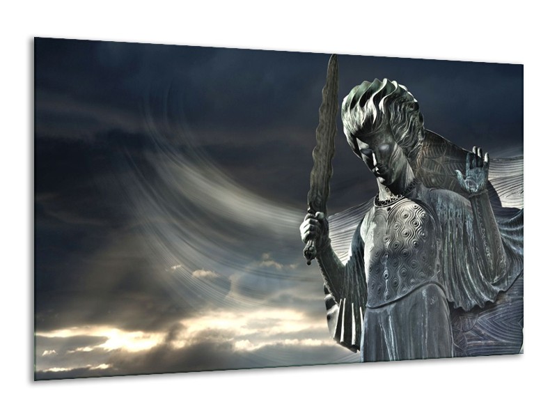 Canvas schilderij Kunst | Grijs, Wit | 120x70cm 1Luik
